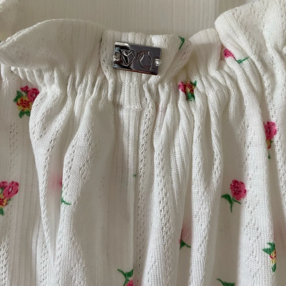 NWT Victoria’s Secret For Love & Lemons Blossom Pointelle Lounge Shorts, Medium - Picture 6 of 9